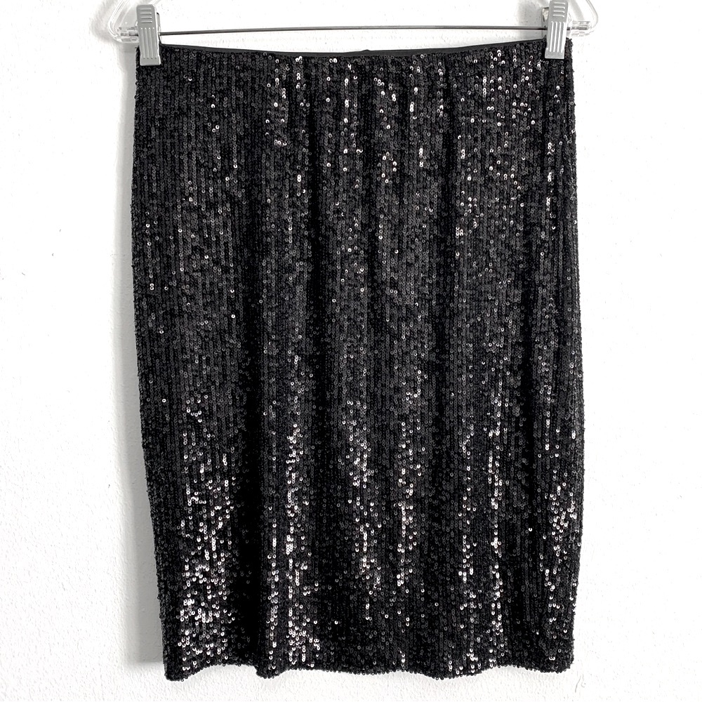 Cable & Gauge Sequin Embellished Pencil Skirt